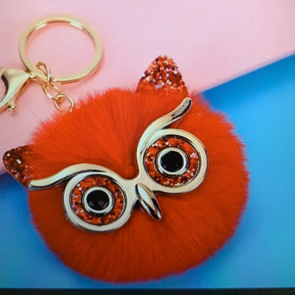 Harry potter Inspired Plush Owl Keychain/Bag Charm Various colors - Picture 3 of 4